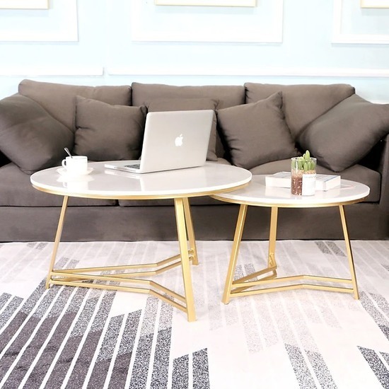 Bàn Sofa Đôi Mặt Đá