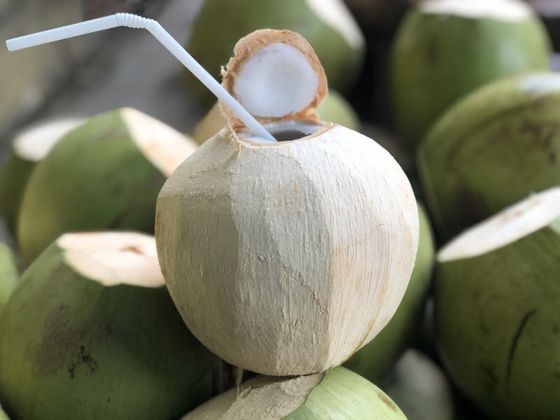 fresh young coconut