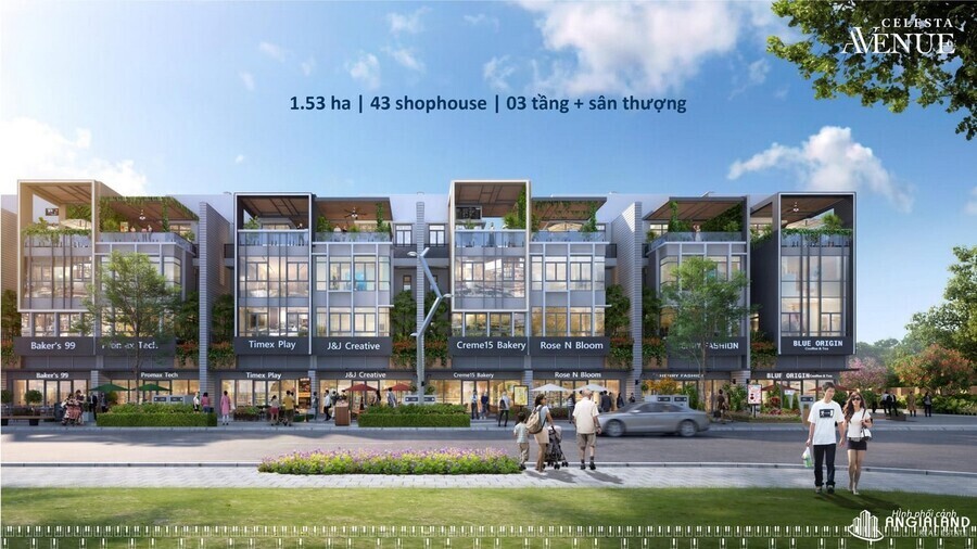 Nhà Phố Shophouse Celesta Avenue tại Khu Nam Sài Gòn