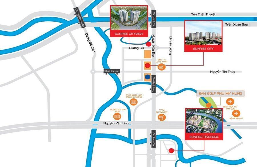 Cho thuê căn hộ 3PN Sunsire Riverside View Biệt Thự