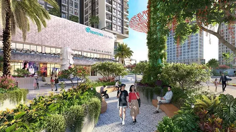 Khu dạo bộ tầng 1