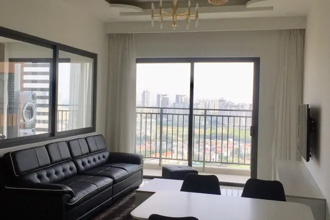 Bán 3pn The Sun Avenue giá 6 tỷ thiết kế full nội thất tầng cao