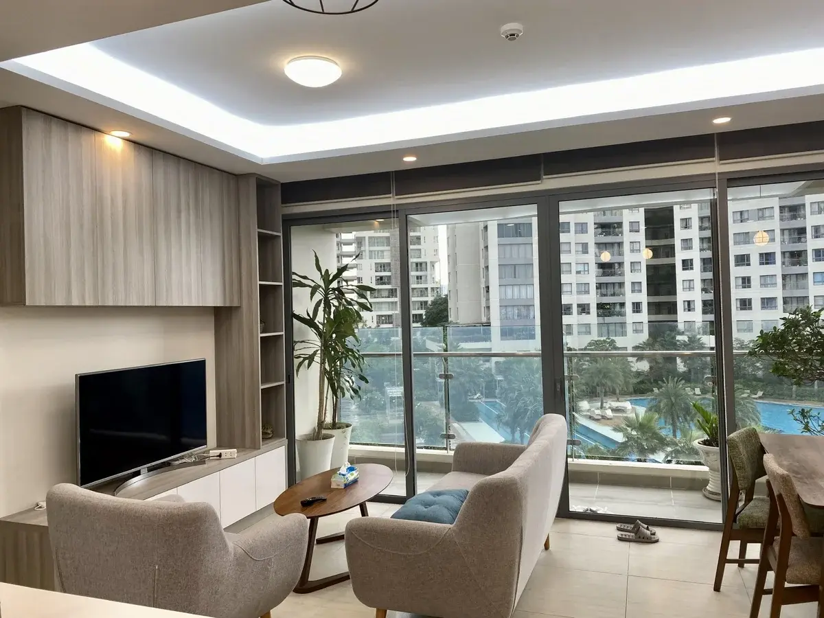 Bán căn hộ 2PN 2WC Đảo Kim Cương giá rẻ, nhà mới , View Hồ Bơi đẹp Quận 2