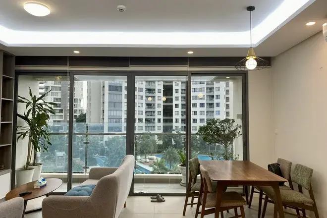 Bán căn hộ 2PN 2WC Đảo Kim Cương giá rẻ, nhà mới , View Hồ Bơi đẹp Quận 2