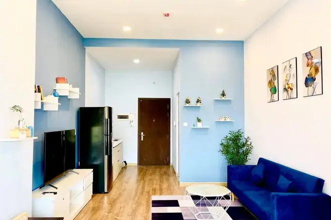 Cho thuê căn hộ Studio Full nội thất đẹp, nhà mới , view thoáng The Sun Avenue