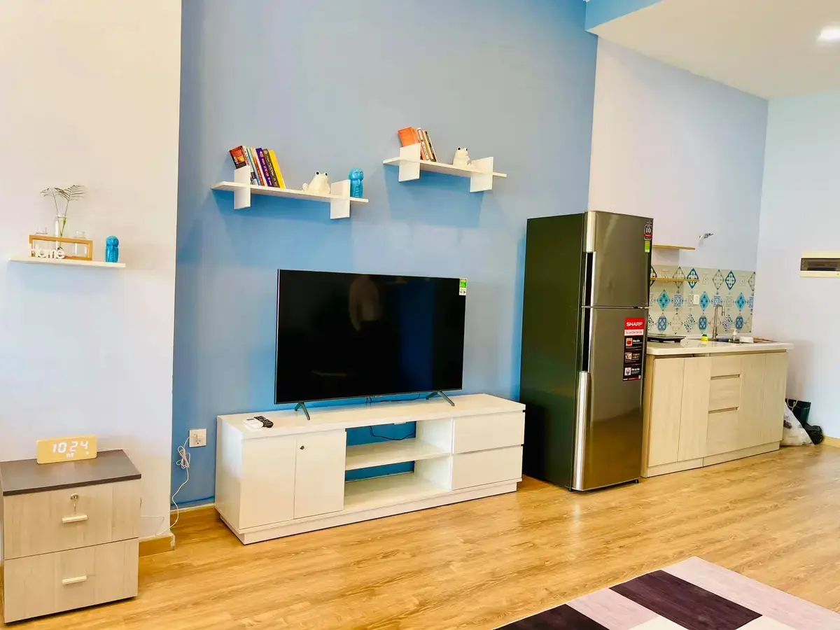 Cho thuê căn hộ Studio Full nội thất đẹp, nhà mới , view thoáng The Sun Avenue