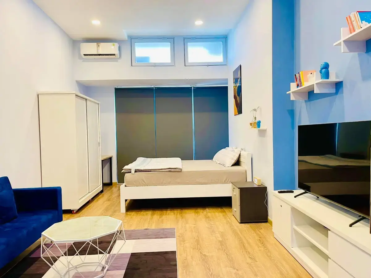 Cho thuê căn hộ Studio Full nội thất đẹp, nhà mới , view thoáng The Sun Avenue