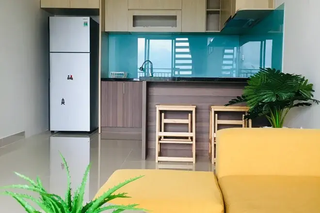 Căn hộ 2pn cho thuê full nội thất giá ưu đãi chỉ 15,5 triệu view thoáng The Sun Avenue