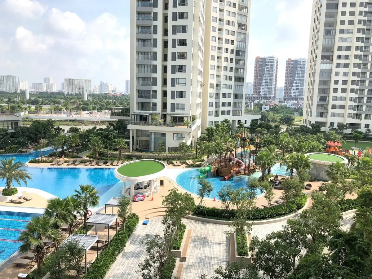 Bán căn hộ 2PN 2WC Đảo Kim Cương giá rẻ, nhà mới , View Hồ Bơi đẹp Quận 2