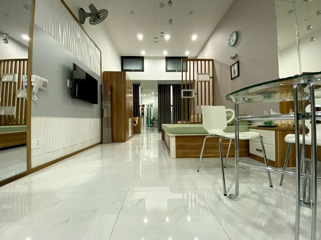 Cho thuê căn hộ Studio giá rẻ, nhà mới, Full nội thất dự án The Sun Avenue