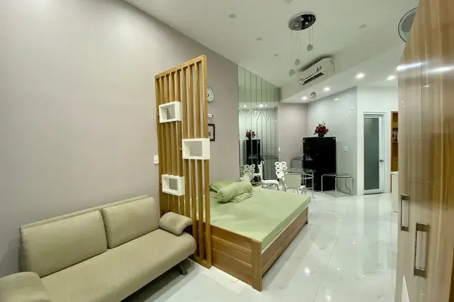 Cho thuê căn hộ Studio giá rẻ, nhà mới, Full nội thất dự án The Sun Avenue