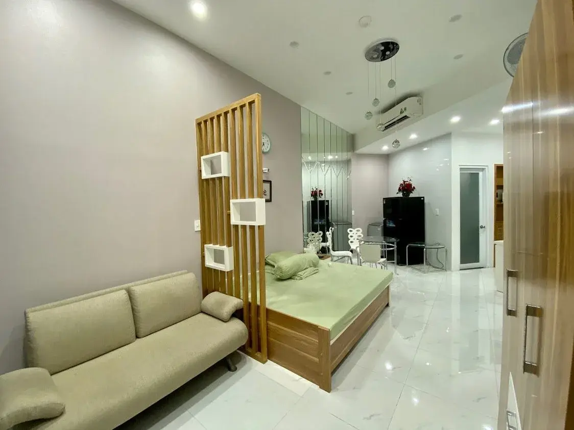 Cho thuê căn hộ Studio giá rẻ, nhà mới, Full nội thất dự án The Sun Avenue