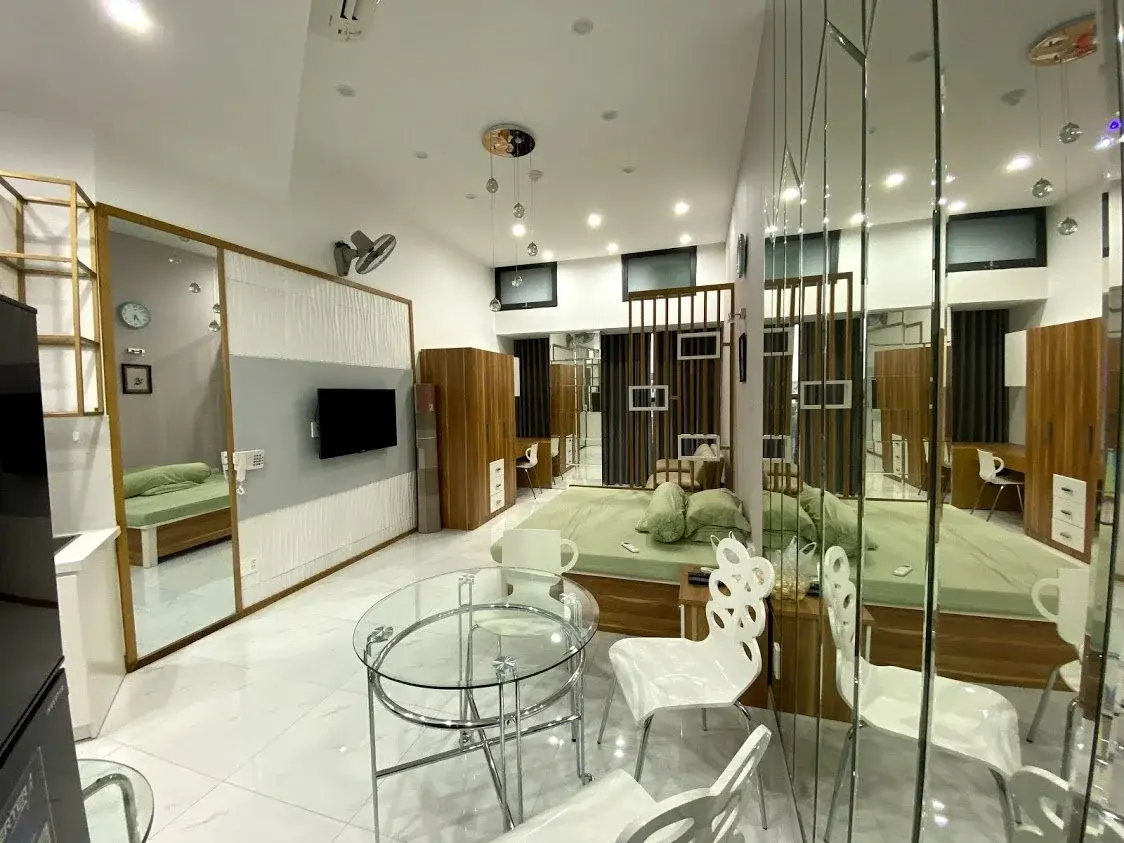 Cho thuê căn hộ Studio giá rẻ, nhà mới, Full nội thất dự án The Sun Avenue