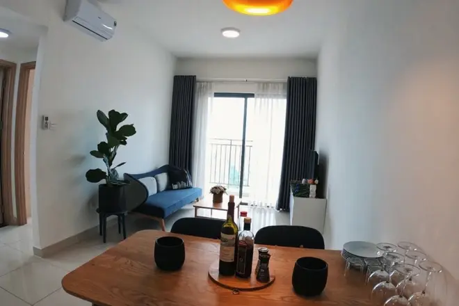 Căn hộ cho thuê 1pn giá 13 triệu đầy đủ nội thất 51m2 The Sun Avenue