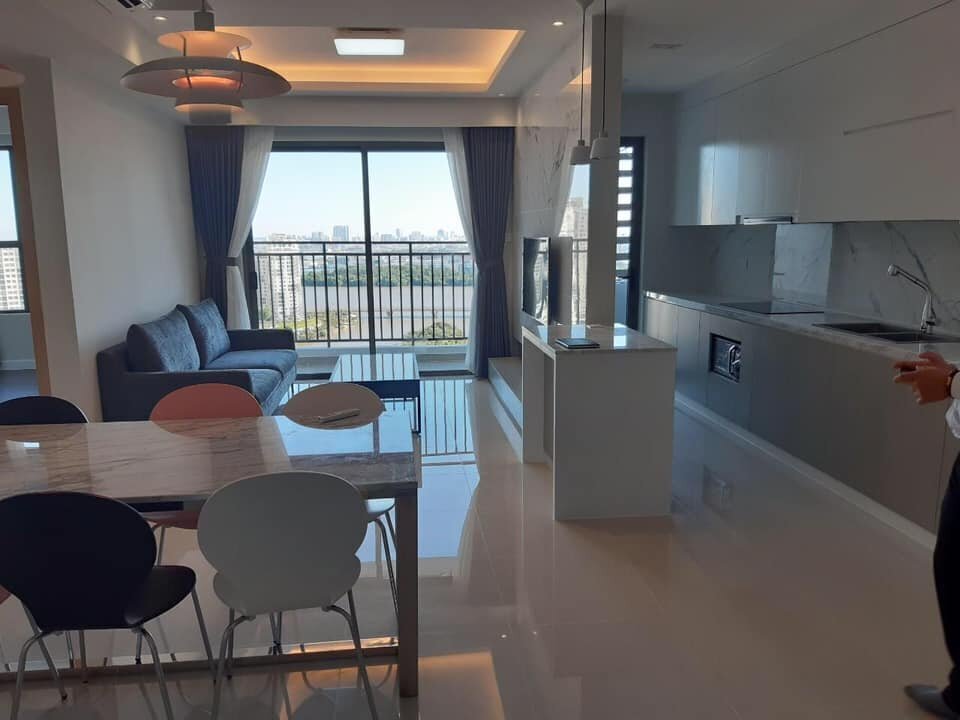 Cho thuê căn hộ 3PN 109m2 Tháp trung tâm view trực diện sông Sài Gòn Quận 2