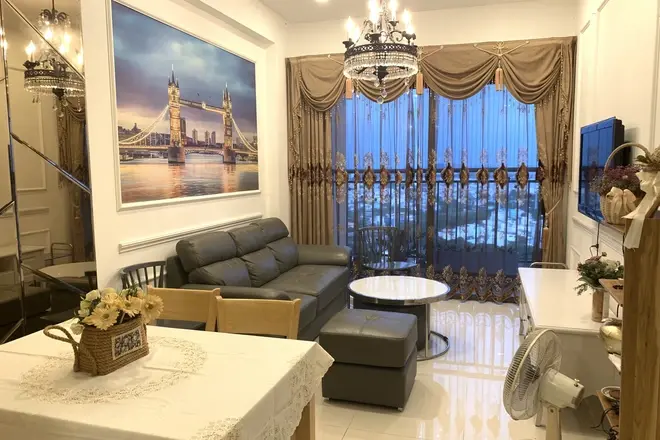 Căn hộ 2pn The Sun Avenue cho thuê full nội thất 16 triệu view tầng cao mát mẻ