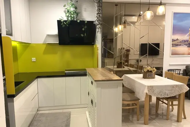 Căn hộ 2pn The Sun Avenue cho thuê full nội thất 16 triệu view tầng cao mát mẻ