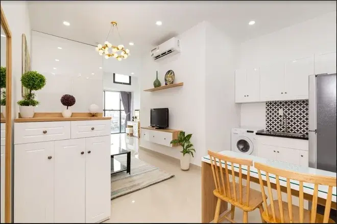 Bán studio full nội thất 2,4 tỷ 43m2 nhà thiết kế trẻ trung đẹp mắt