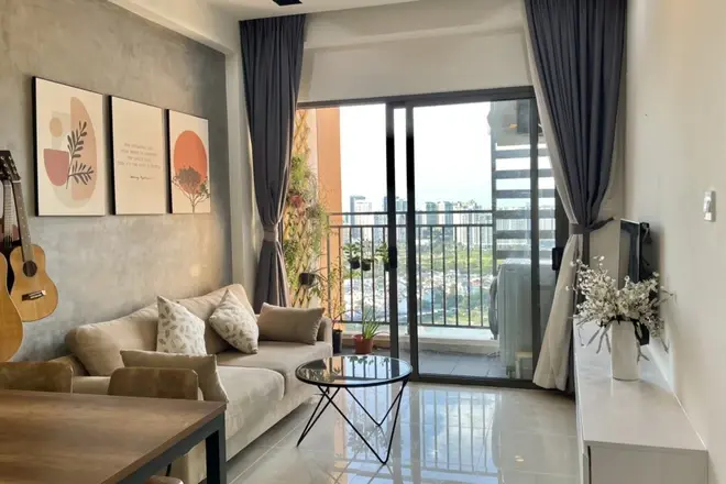 Bán căn hộ 2PN 2WC Full nội thất đẹp, Nhà thiết kế tinh tế hài hòa The Sun Avenue