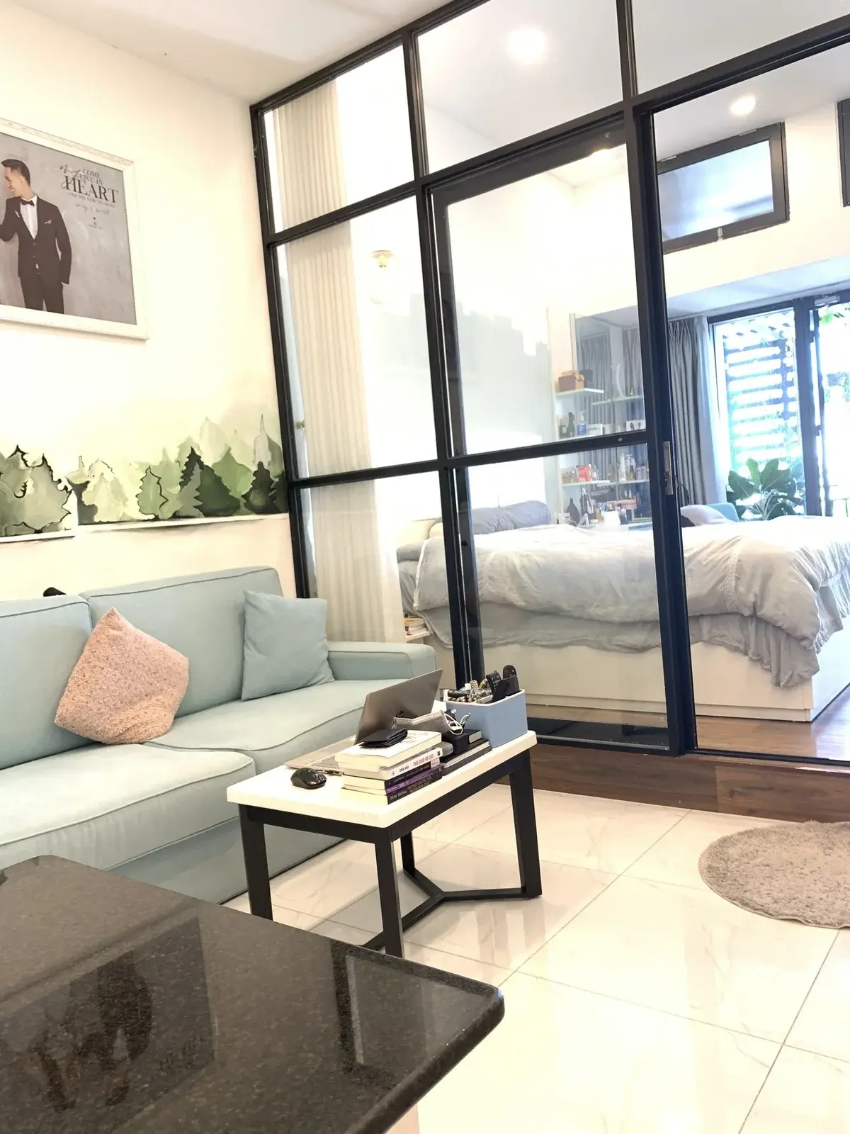 Cho thuê căn hộ 1pn dạng studio full nội thất giá 11 triệu 35m2 có ban công chill