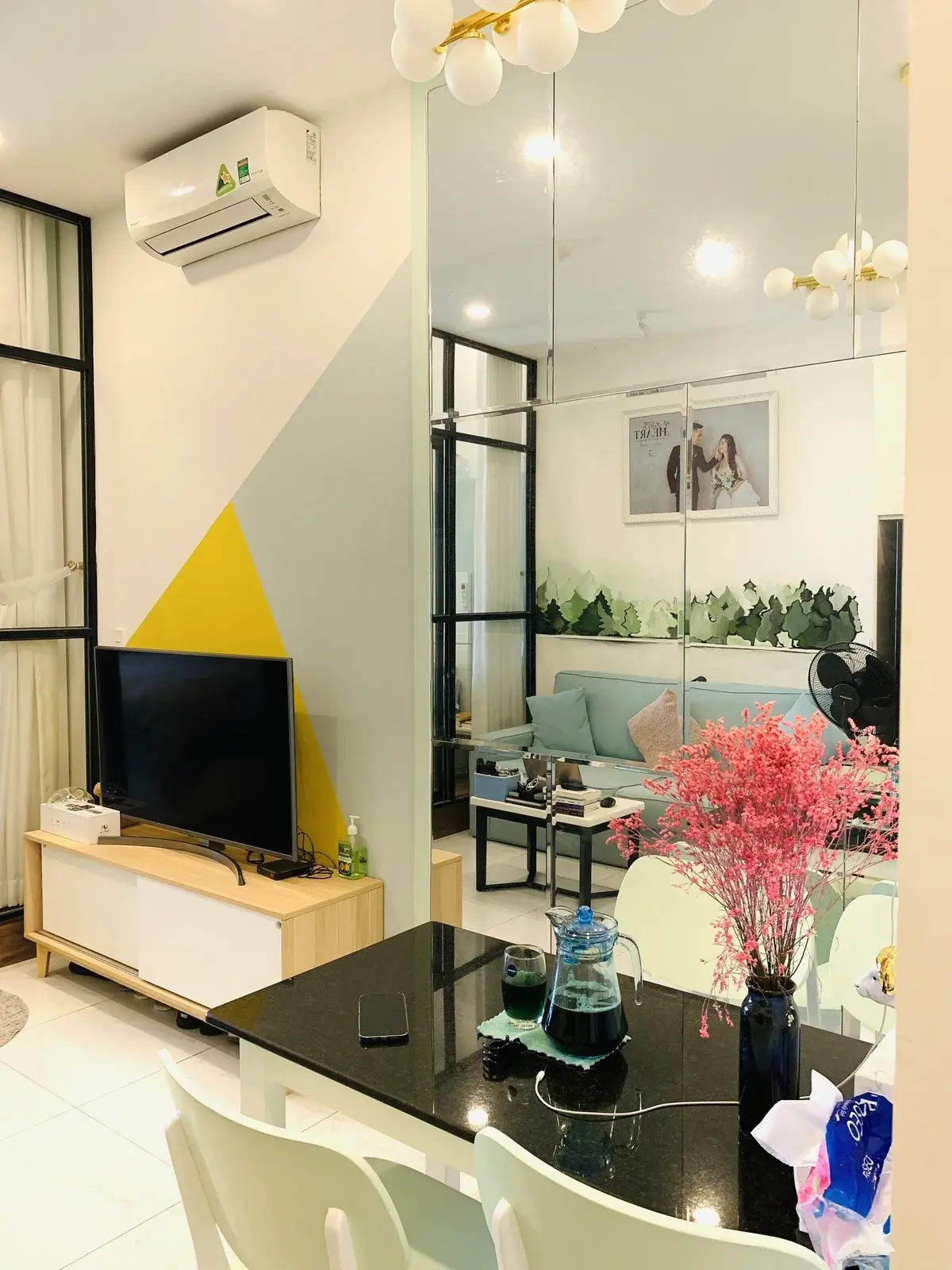 Cho thuê căn hộ 1pn dạng studio full nội thất giá 11 triệu 35m2 có ban công chill