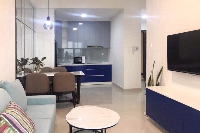 Căn hộ 2pn cho thuê full nội thất giá 16,5 triệu view thoáng The Sun Avenue