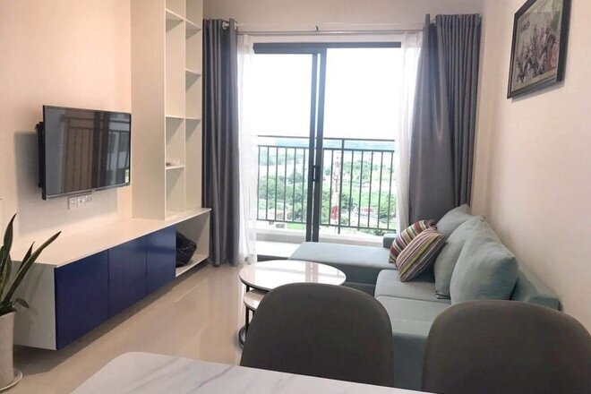 Căn hộ 2pn cho thuê full nội thất giá 16,5 triệu view thoáng The Sun Avenue