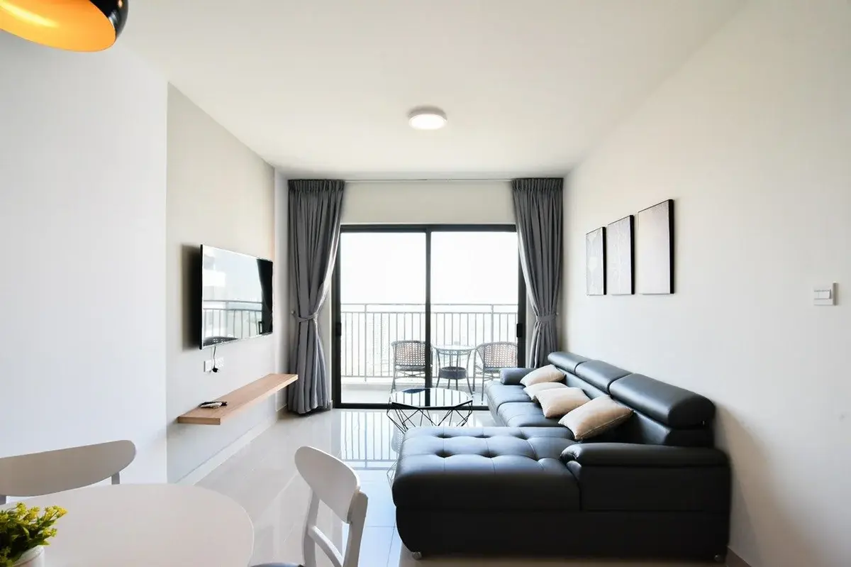 Căn hộ The Sun Avenue cho thuê full nt giá 21 triệu nội thất đẹp view sông mát mẻ