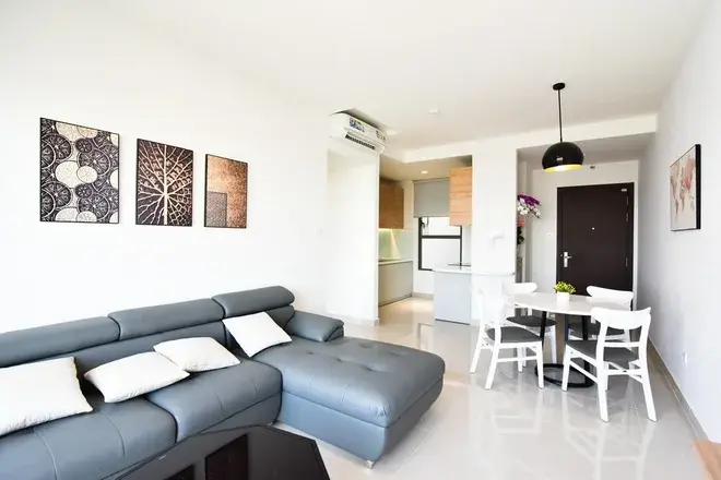 Căn hộ The Sun Avenue cho thuê full nt giá 21 triệu nội thất đẹp view sông mát mẻ