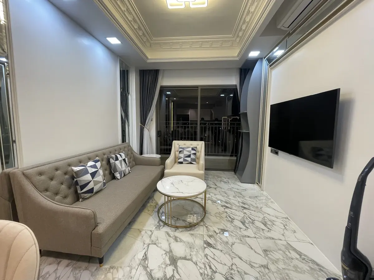 Căn hộ 2 phòng ngủ nội thất cao cấp nhà mới đẹp giá 17 triệu tone màu sang trọng