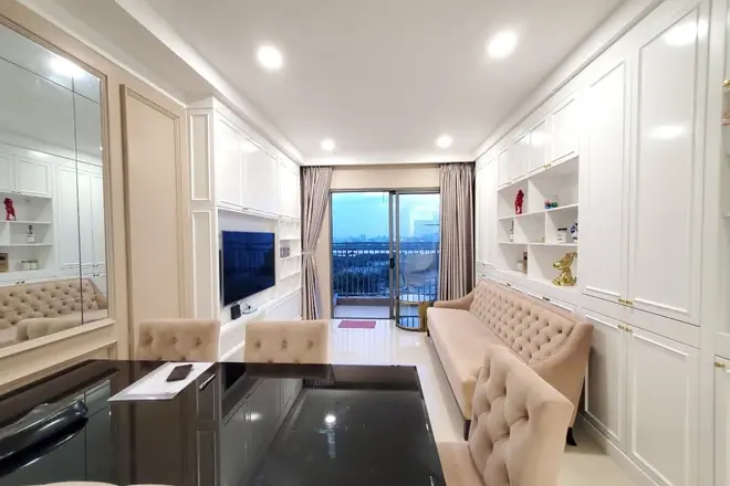 Cho thuê căn 3pn thiết kế thành 2pn nội thất cao cấp đẹp giá thuê 20 triệu căn góc