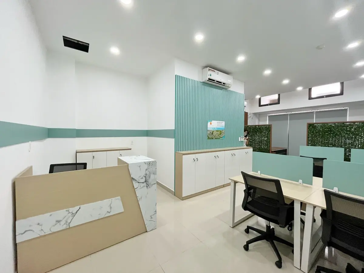 Văn phòng cho thuê full bàn ghế nhà đẹp mới giá tốt 12 triệu bao phí - 46m2