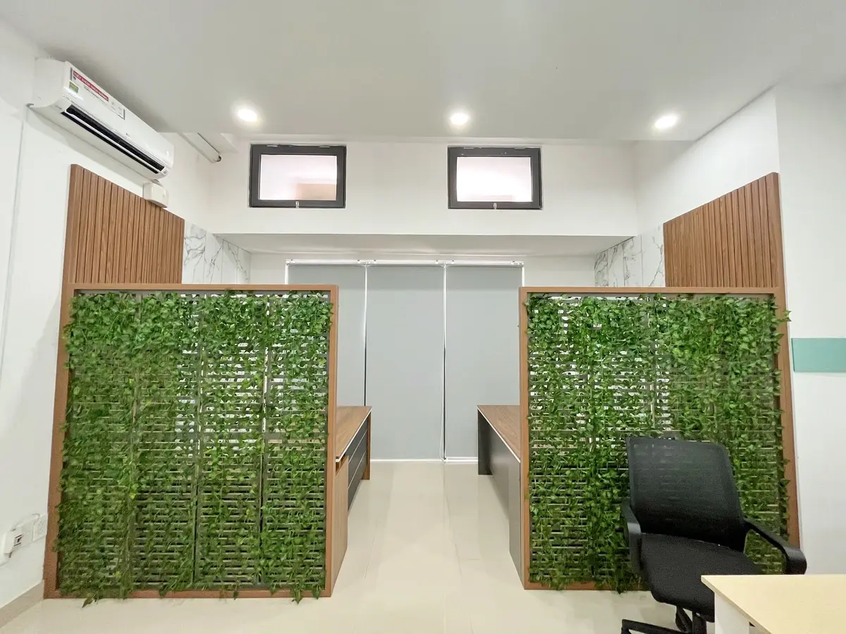 Văn phòng cho thuê full bàn ghế nhà đẹp mới giá tốt 12 triệu bao phí - 46m2