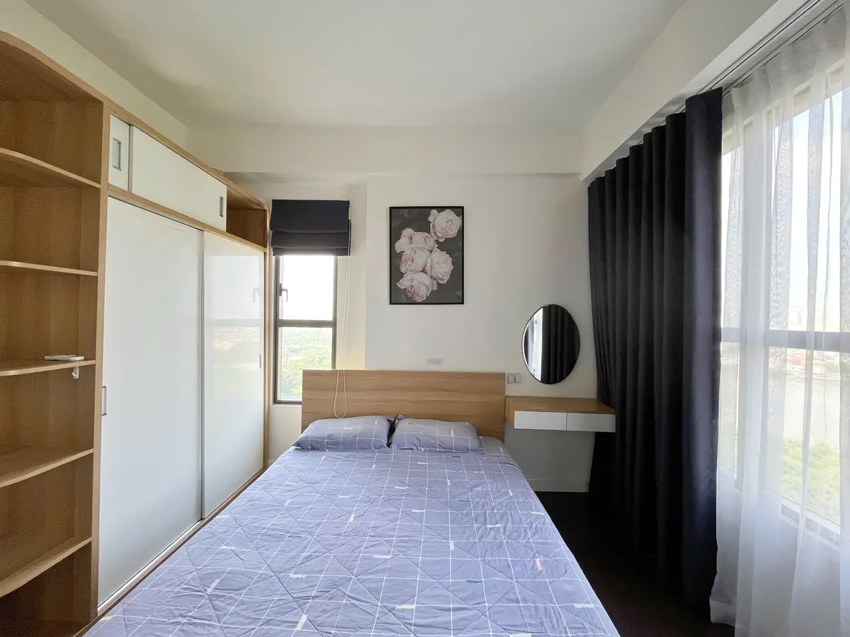 cho thuê full nội thất căn 3 phòng ngủ The Sun Avenue giá 19 triệu căn góc