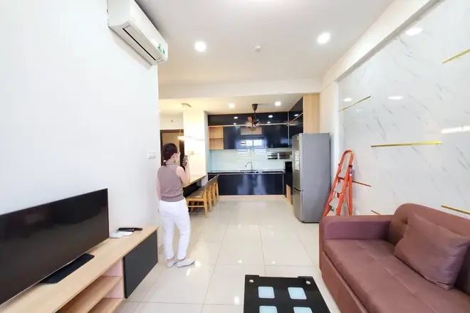 Cho thuê căn hộ 2pn nội thất đầy đủ giá 17 triệu/ tháng 72m2 view Mai Chí Thọ