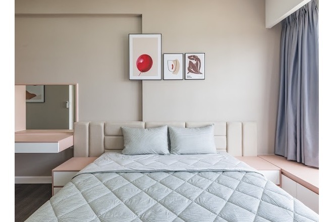 Cho thuê 2PN Nhà mới, tone sáng, lầu cao view sông The Sun Avenue Quận 2