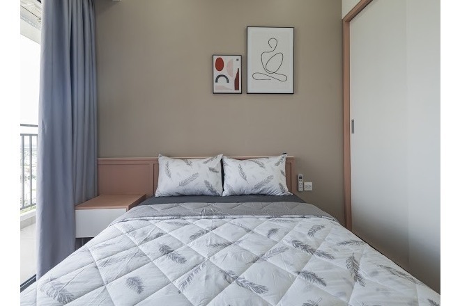 Cho thuê 2PN Nhà mới, tone sáng, lầu cao view sông The Sun Avenue Quận 2