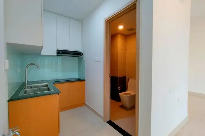 Cho thuê officetel The Sun Avenue ở + làm văn phòng 32m2 có sẵn tủ bếp