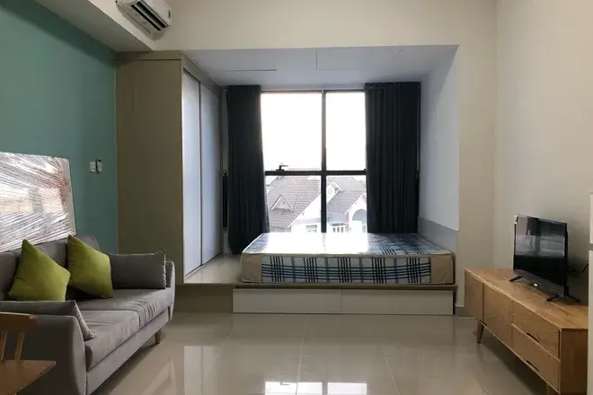 Căn hộ studio full nội thất The Sun Avenue giá thuê 10,5 triệu diện tích 33m2