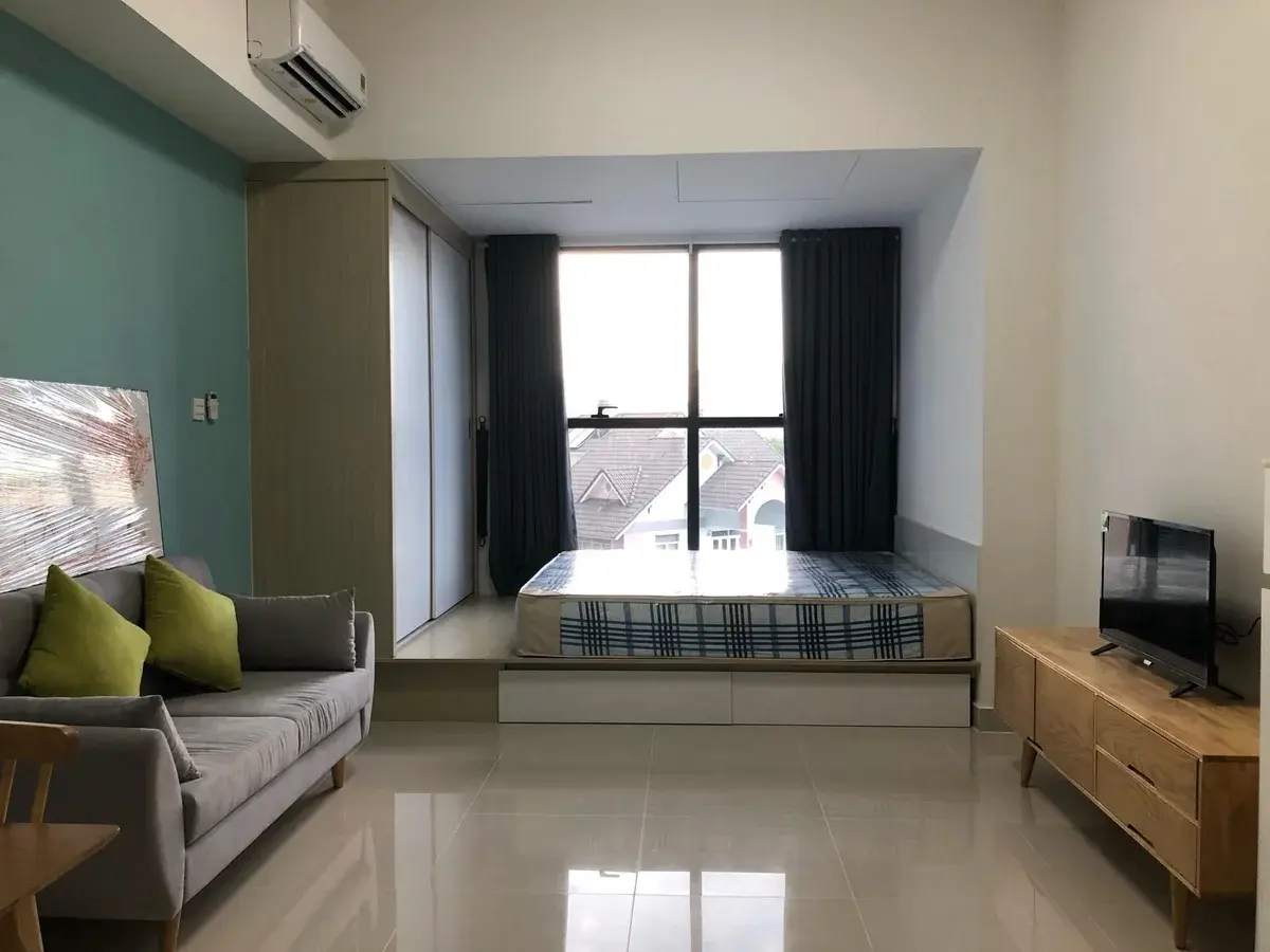 Căn hộ studio full nội thất The Sun Avenue giá thuê 10,5 triệu diện tích 33m2