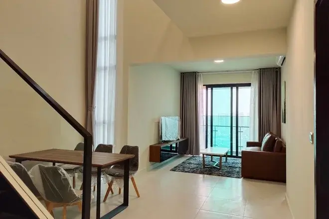 Cho thuê căn 3PN diện tích 133m2 sky Loft Duplex giá 35 triệu Feliz En Vista
