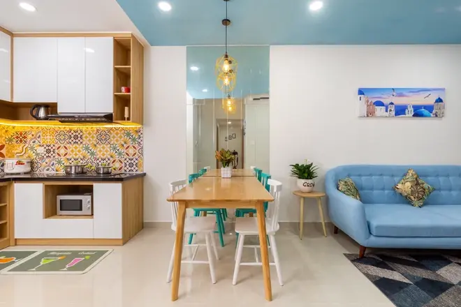 Cho thuê 2PN Full nội thất nhà mới, đẹp giá rẻ The Sun Avenue Quận 2