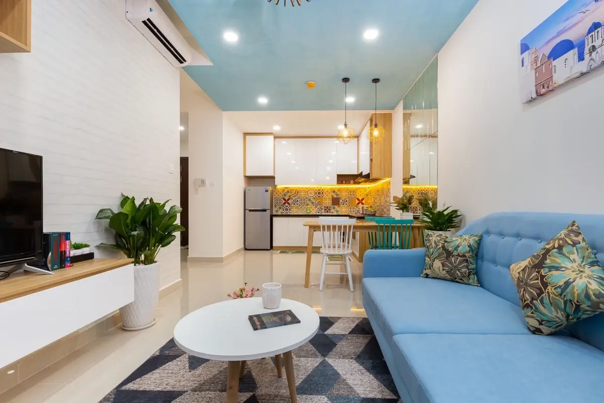 Cho thuê 2PN Full nội thất nhà mới, đẹp giá rẻ The Sun Avenue Quận 2