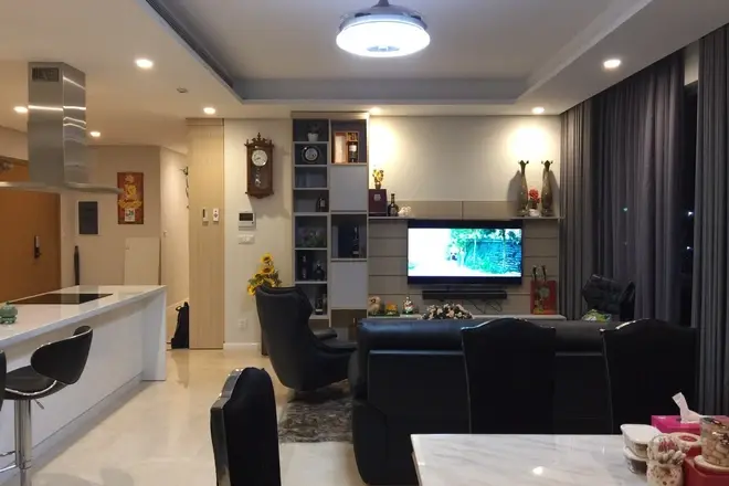 Cho thuê căn hộ 4PN Đảo Kim Cương 170m2 Full nội thất View trọn Sông Sài Gòn