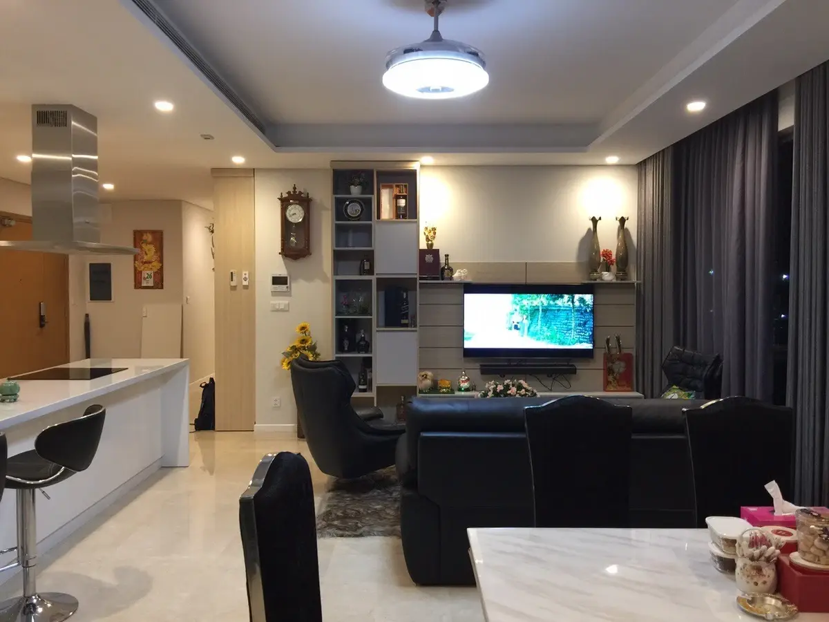 Cho thuê căn hộ 4PN Đảo Kim Cương 170m2 Full nội thất View trọn Sông Sài Gòn