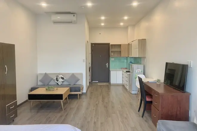 Studio The Sun Avenue cho thuê giá rất tốt 9 triệu nội thất đầy đủ, lót sàn gỗ full căn