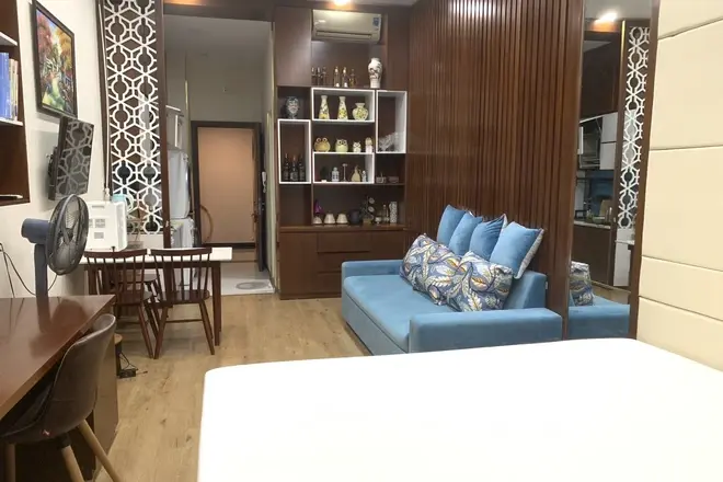 Cho thuê Căn hộ Studio Full nội thất đẹp nhà tone xẹt tone The Sun Avenue Quận 2
