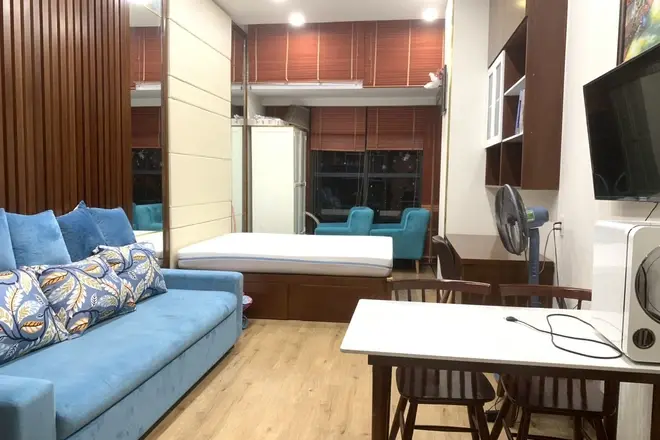 Cho thuê Căn hộ Studio Full nội thất đẹp nhà tone xẹt tone The Sun Avenue Quận 2