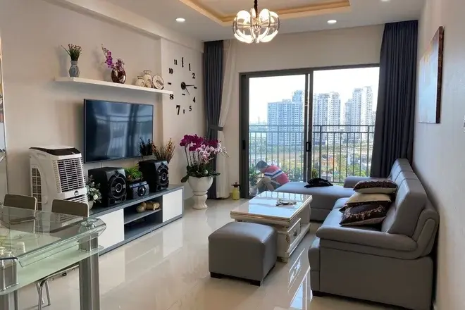 Cho thuê căn hộ 3PN full nội thất 2 mặt view hướng sông 96m2 - The Sun Avenue