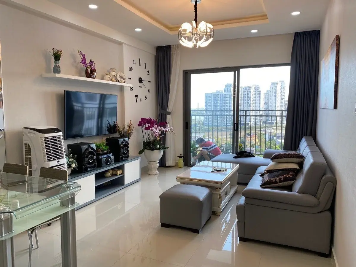 Cho thuê căn hộ 3PN full nội thất 2 mặt view hướng sông 96m2 - The Sun Avenue